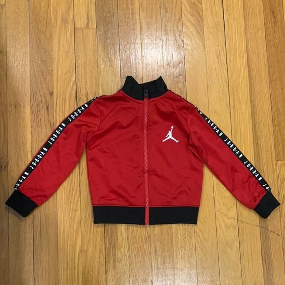 Air Jordan Boy's Full Zip Red Track Jacket, Size 2T - Picture 1 of 6